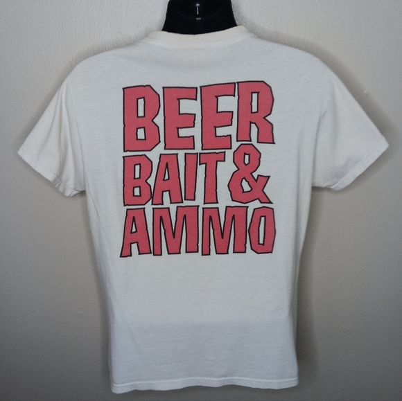 Source Unknown Other - VTG Y2K Kevin Fowler Autographed Large Band T-shirt Austin Beer Bait Ammo *READ*